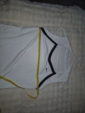 Nike White Athletic Tank with Black Trim